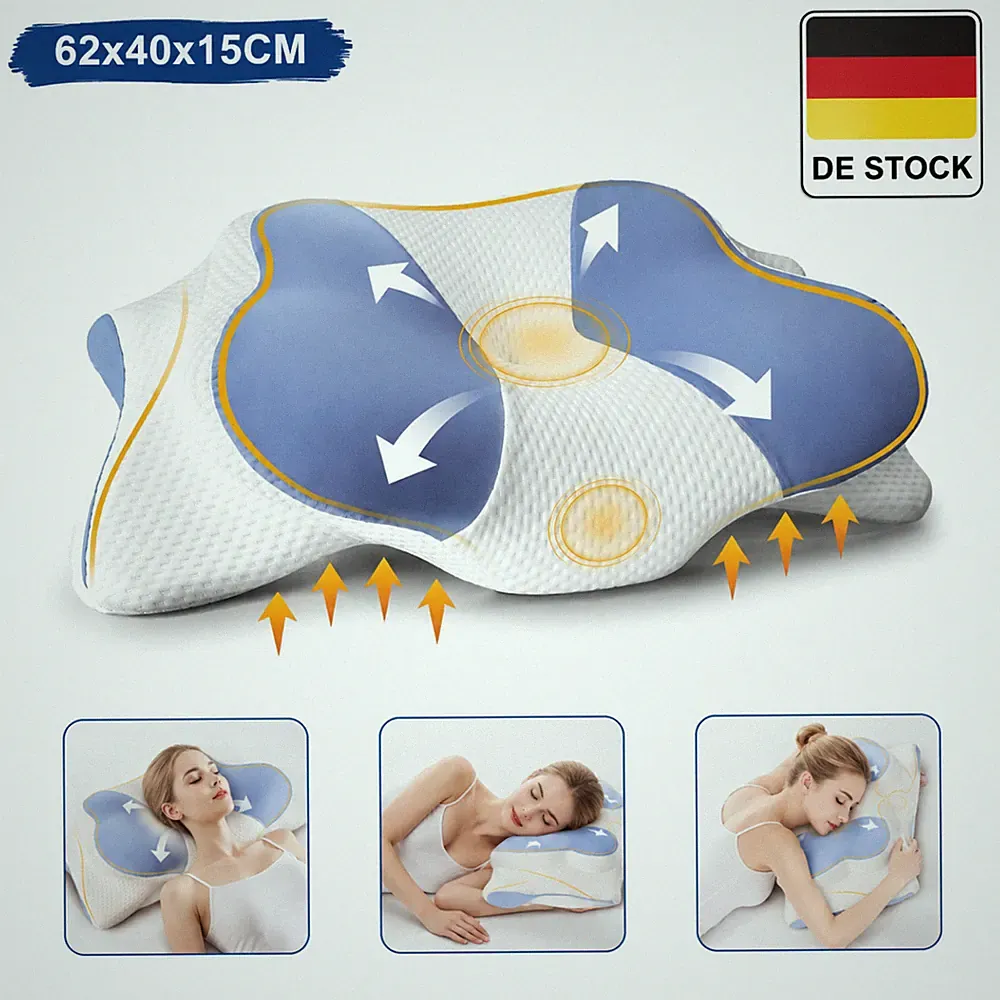 Nackenkissen Kopfkissen Memory Foam Orthopädisches Kissen Für Bauchschläfer