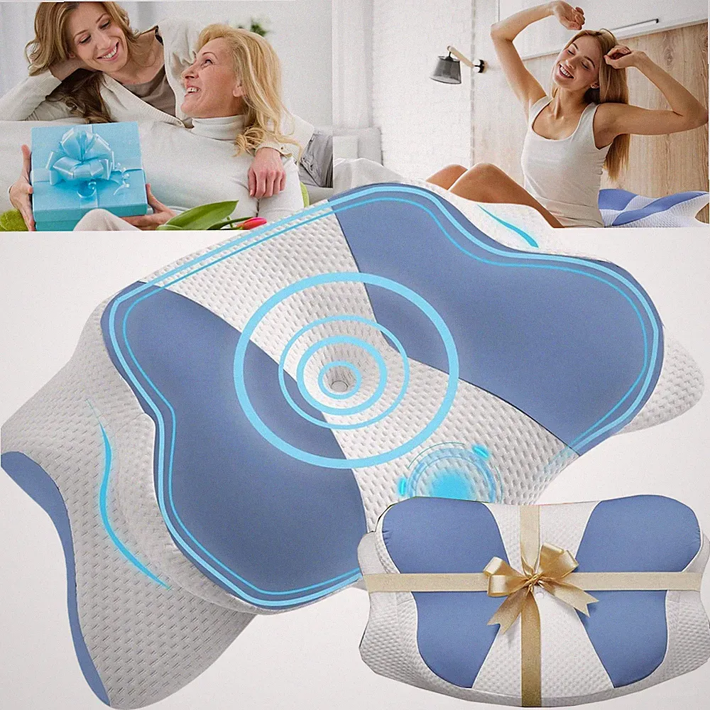 Nackenkissen Kopfkissen Memory Foam Orthopädisches Kissen Seitenschläferkissen