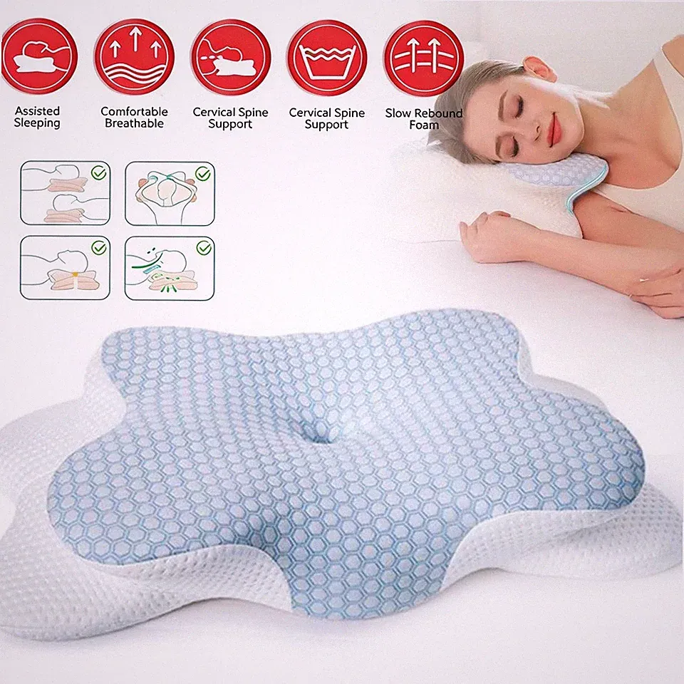 Nackenkissen Kopfkissen Memory Foam Seitenschläferkissen Bettkissen für Seiten