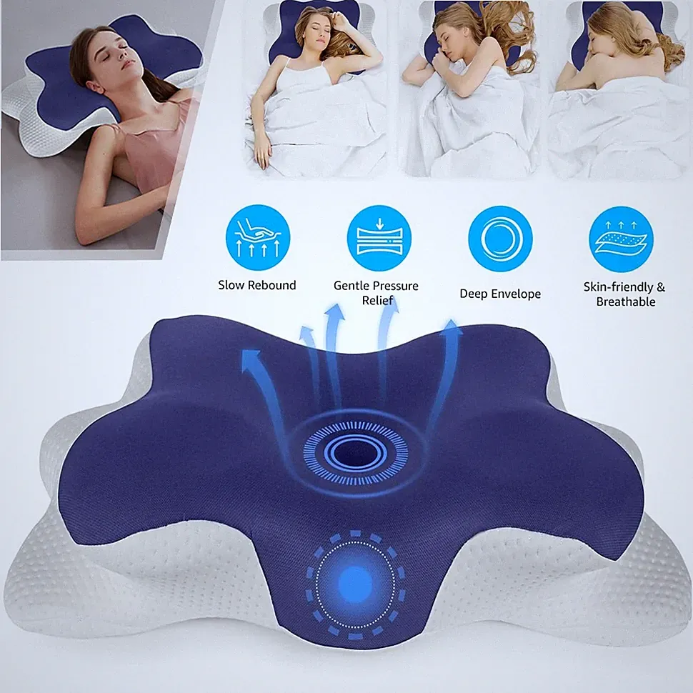 Nackenkissen Kopfkissen Orthopädisches Kissen Memory Foam Kissen Anti Schnarch