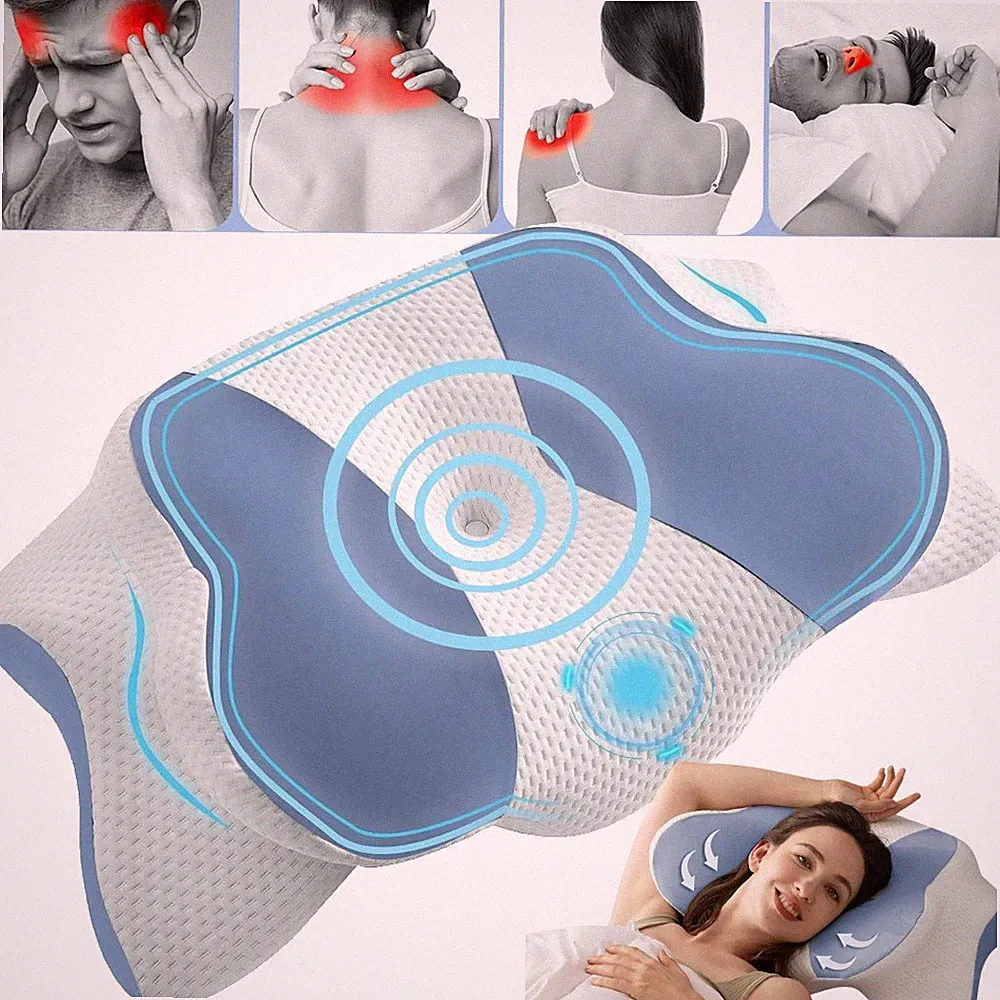 Nackenkissen Kopfkissen Orthopädisches Kissen Memory Foam kissen für Bauch,Rücke