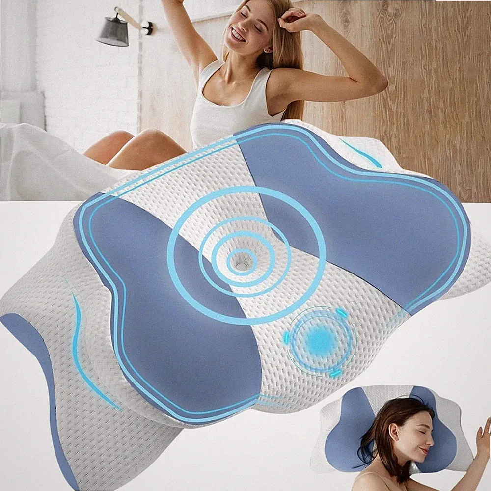 Nackenkissen Kopfkissen Orthopädisches Kissen Memory Foam Kissen für Schulter