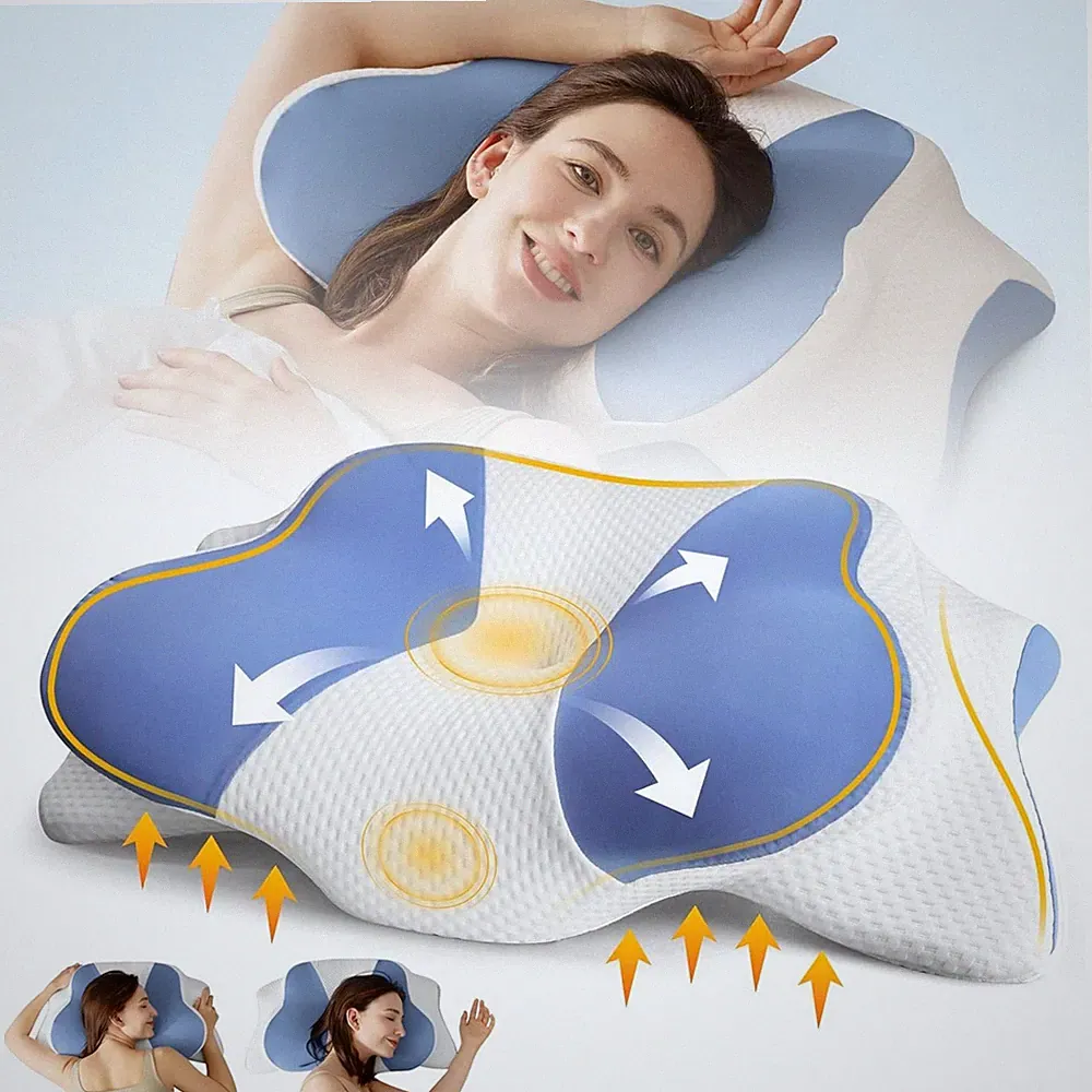 Nackenkissen Kopfkissen Orthopädisches Kissen Memory-Schaum Nackenstützkissen