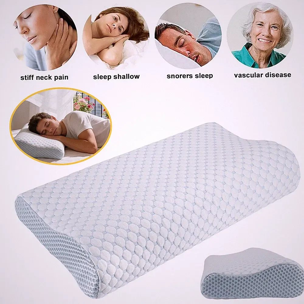 Nackenkissen Memory Foam Bettkissen zum Schlafen Orthopädische Nackenstützkissen