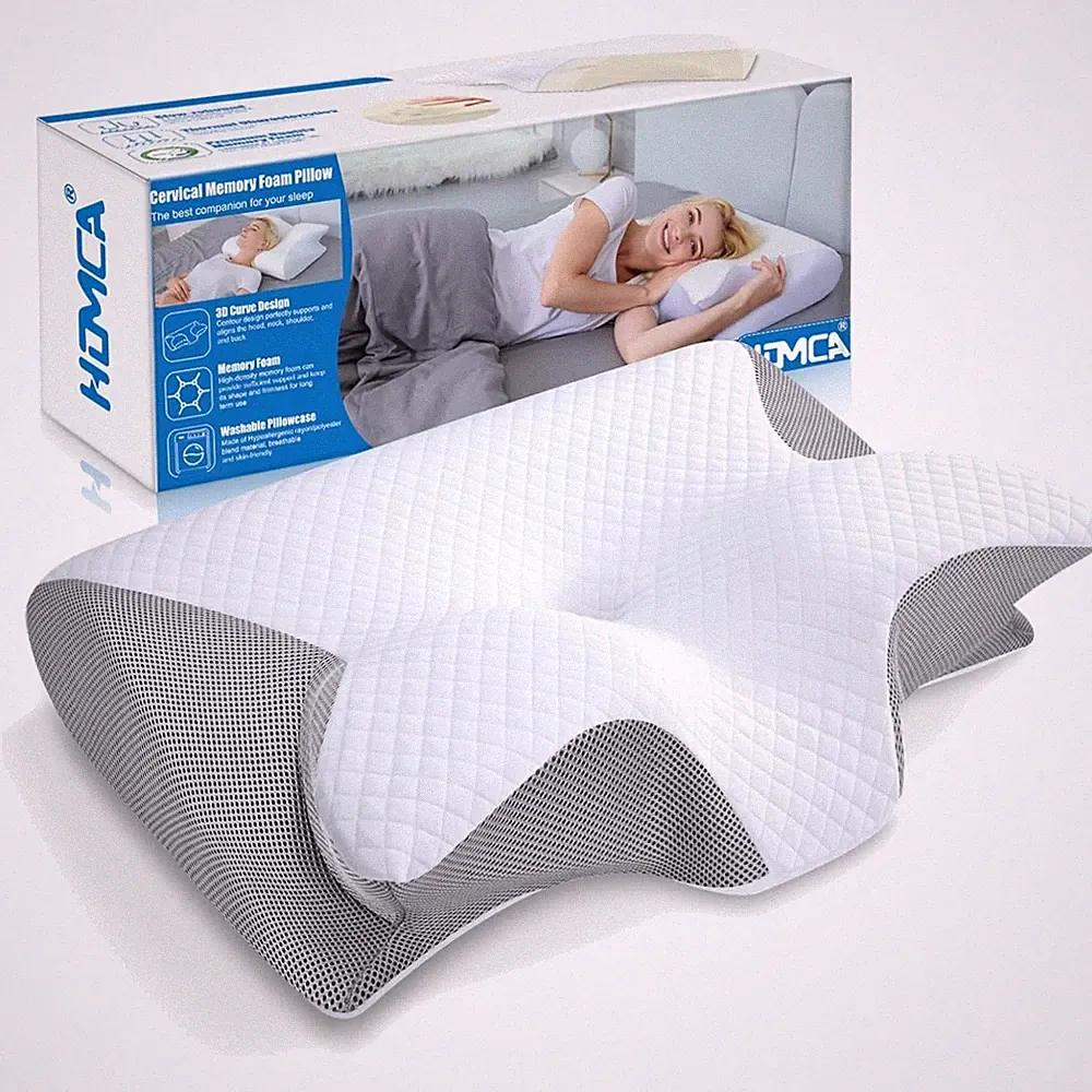Nackenkissen, Memory Foam, ergonomisch, orthopädisch, Kopfkissen