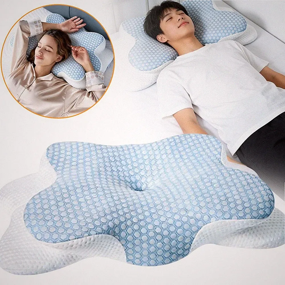 Nackenkissen Memory Foam Kissen Kopfkissen für Seiten, Rücken und Bauchschläfer