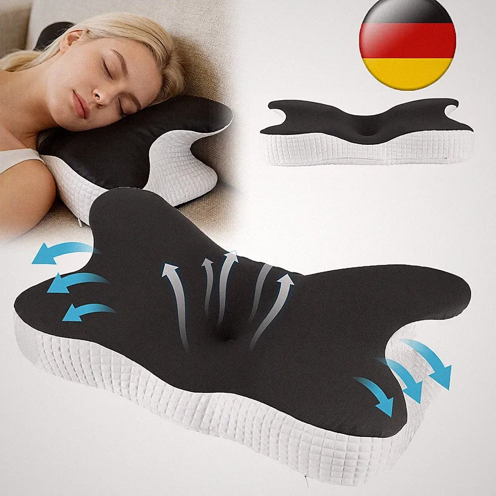 Nackenkissen Memory Foam Kissen Orthopädisches Kissen Schlafkissen Kopfkissen DE