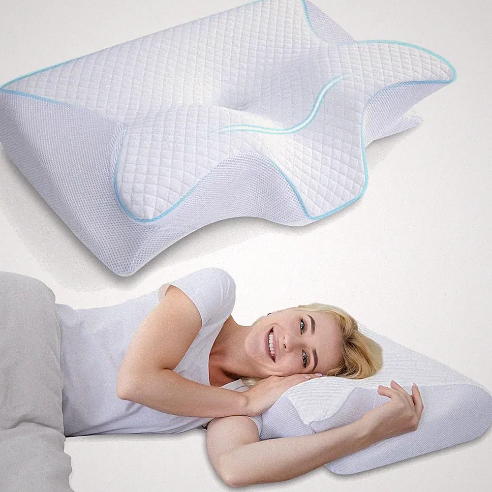Nackenkissen Memory Foam Kopfkissen ergonomisch Schulter Nacken