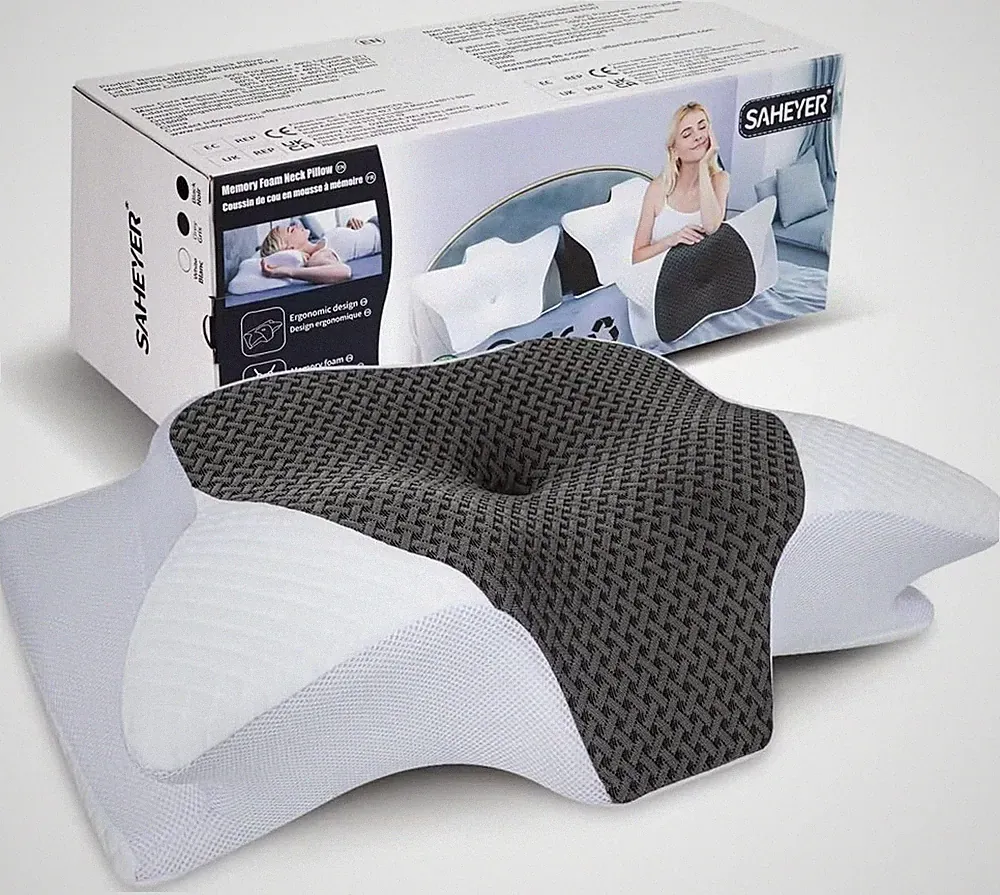 Nackenkissen Memory Foam orthopädisch ergonomisch Seitenschläferkissen 70x40 cm