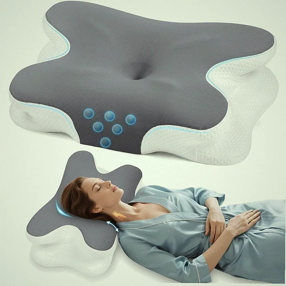 Nackenkissen Memory Foam orthopädisch Schlafkissen Nackenschmerzen