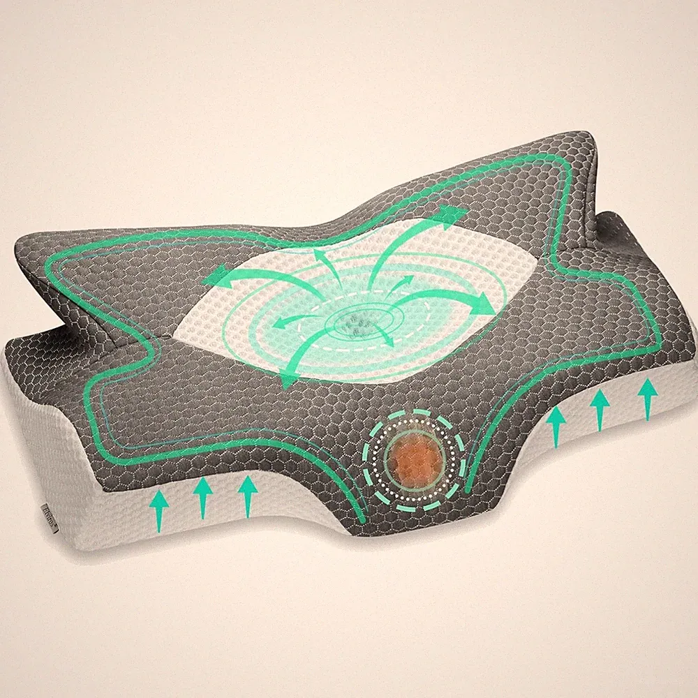 Nackenkissen, Memory Foam, Seitenschläferkissen, orthopädisch, Schlafkissen