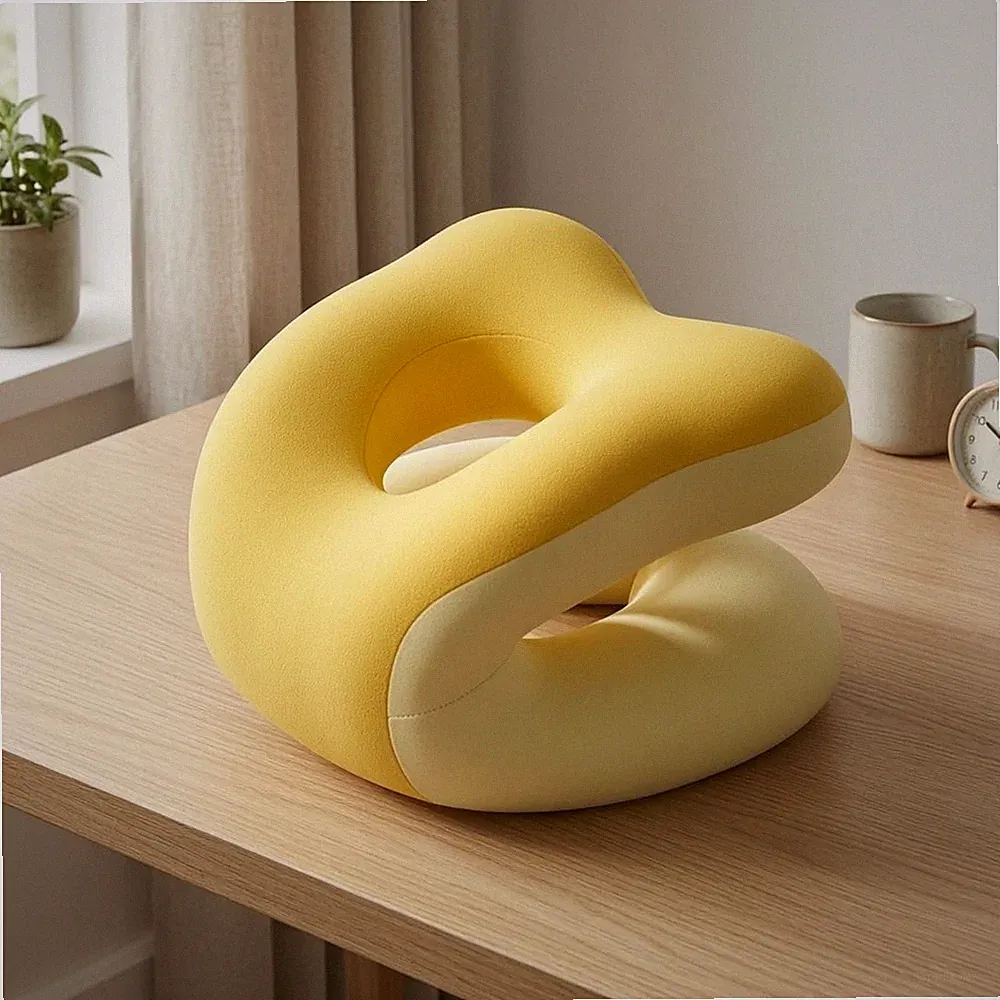 Nackenkissen mit Hohlform Orthopädisch Ergonomisches Kopfkissen Geruchsneutral