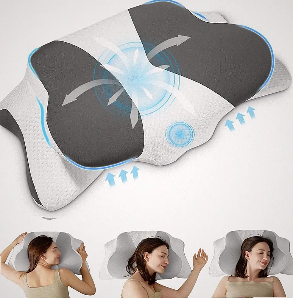 Nackenkissen Nackenstützkissen Ergonomisch für Seiten- Rücken- und Bauchschläfer