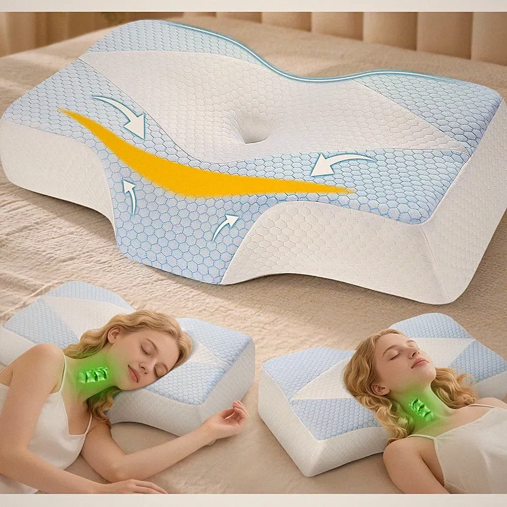Nackenkissen Nackenstützkissen Orthopädisches Memory Foam Kissen