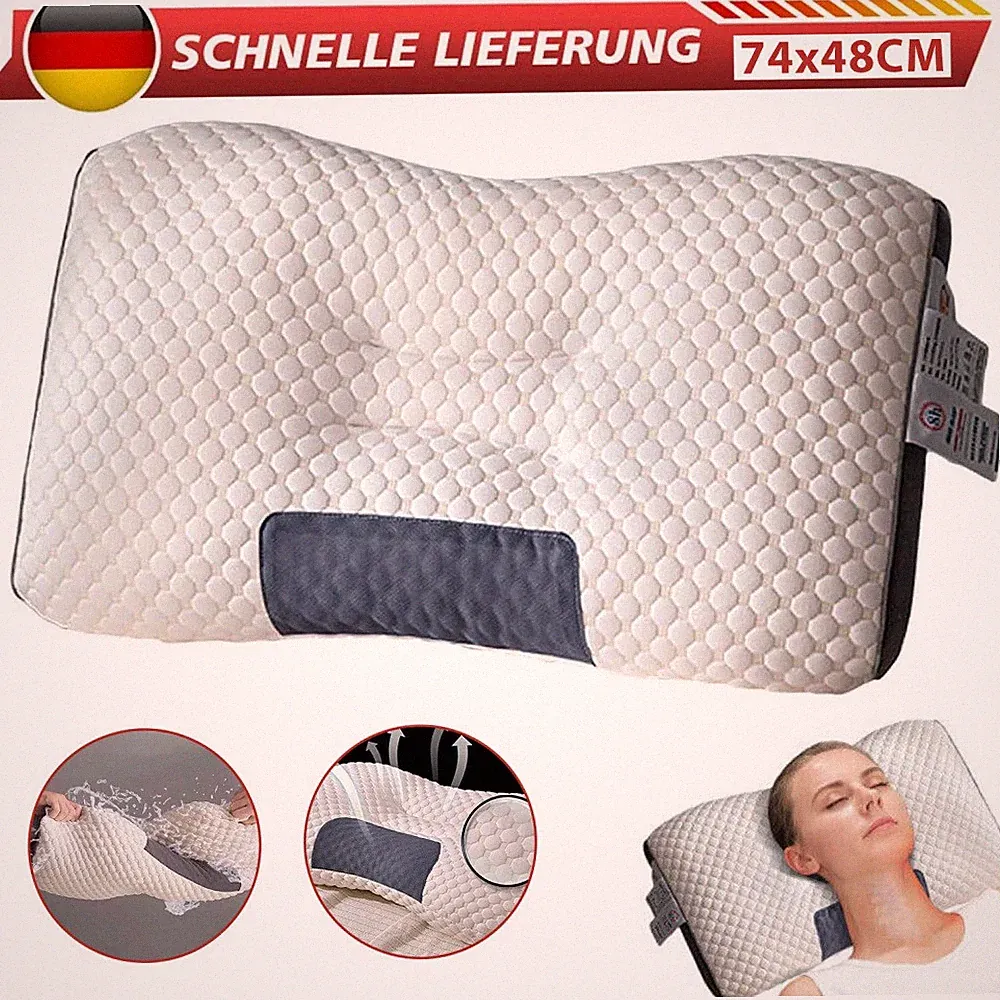 Nackenkissen Orthopädisch Ergonomisch Maschinewaschbar Atmungsaktives Design