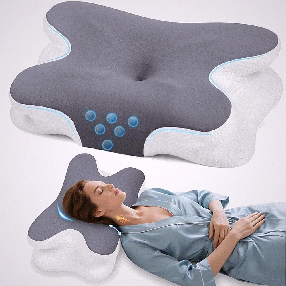 Nackenkissen orthopädisch Memory Foam Nackenstützkissen Schlafkomfort