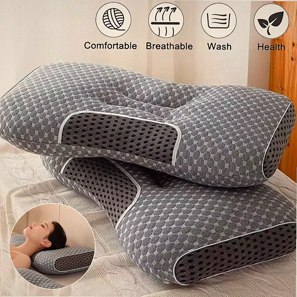 Nackenkissen Orthopädisches Tiefschlafkissen Ergonomisches Kissen Kopfkissen 3D