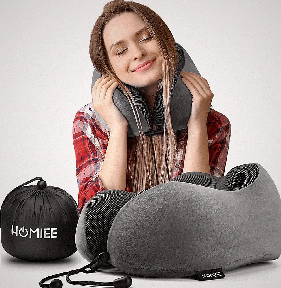 Nackenkissen Reisekissen Memory Foam HOMIEE 360 Orthopädisch