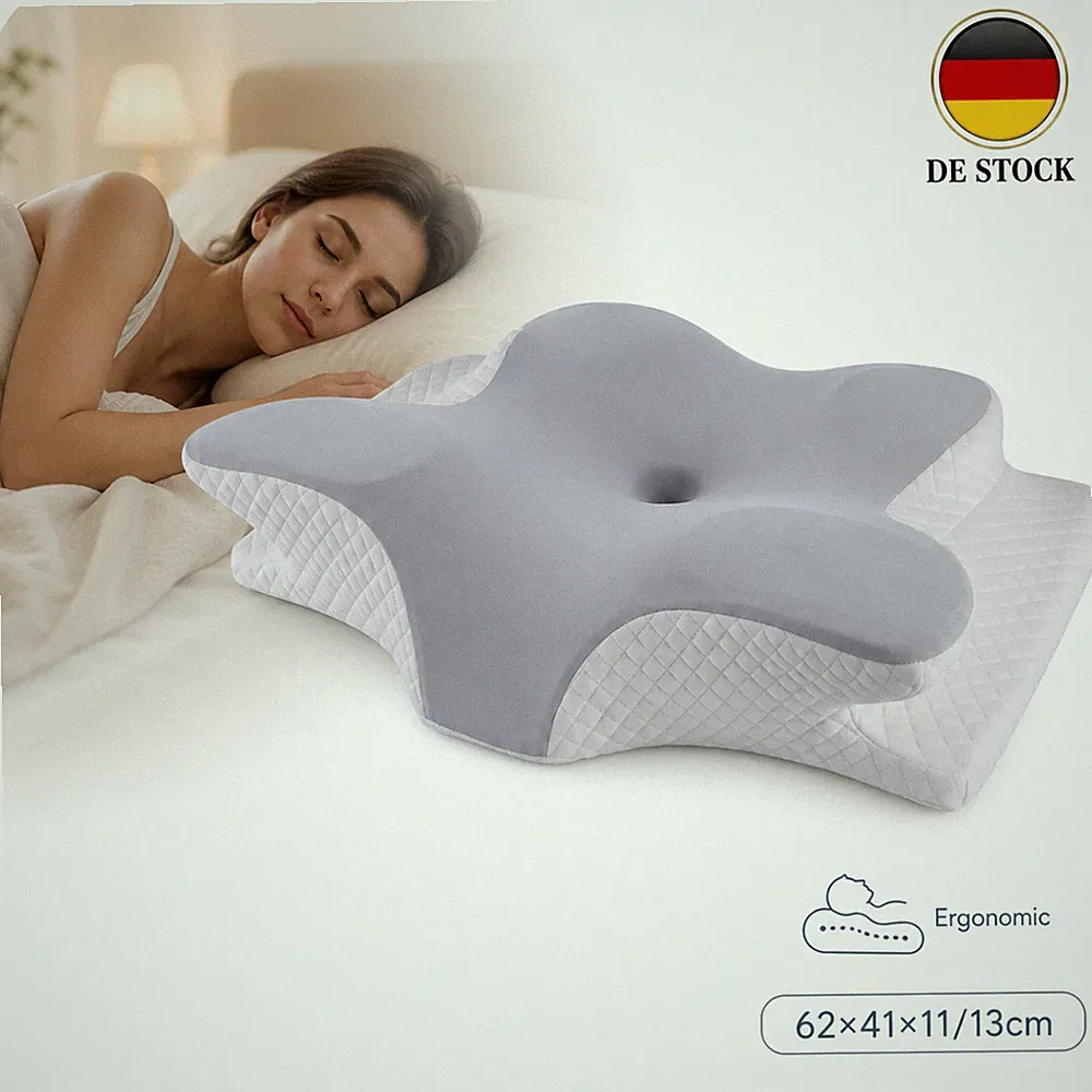 Graues orthopädisches Kissen