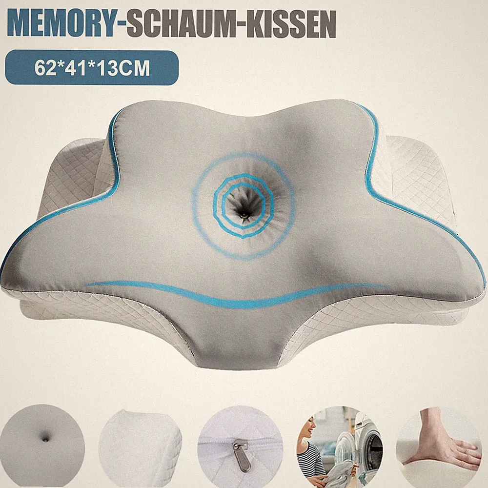 Nackenkissen stützkissen Ergonomisch Orthopädisch Waschbar für Seitenschläfer