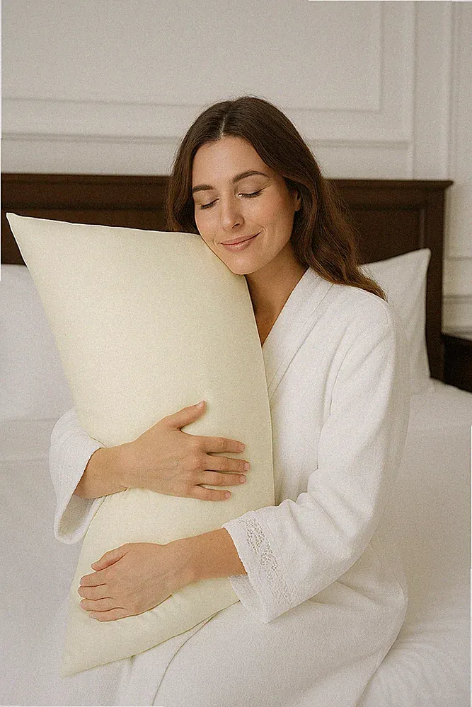 Nackenrolle Kissenbezug Orthopädisch Polycotton Stillen Schwangerschaft Lang Kissenbezug Bezug