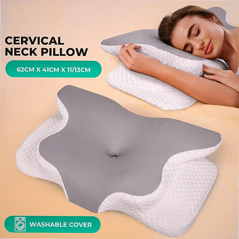 Nackenstützkisse Memory Foam Kissen Nackenkissen Kopfkissen Anti Schnarch Kissen