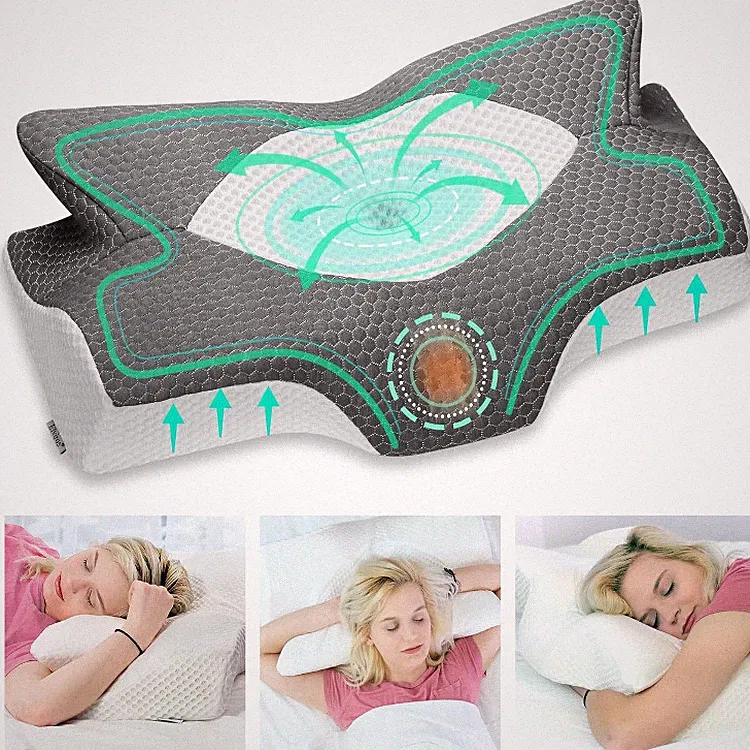 Nackenstützkissen Memory Foam 64 x 12 5 10 5 x kom