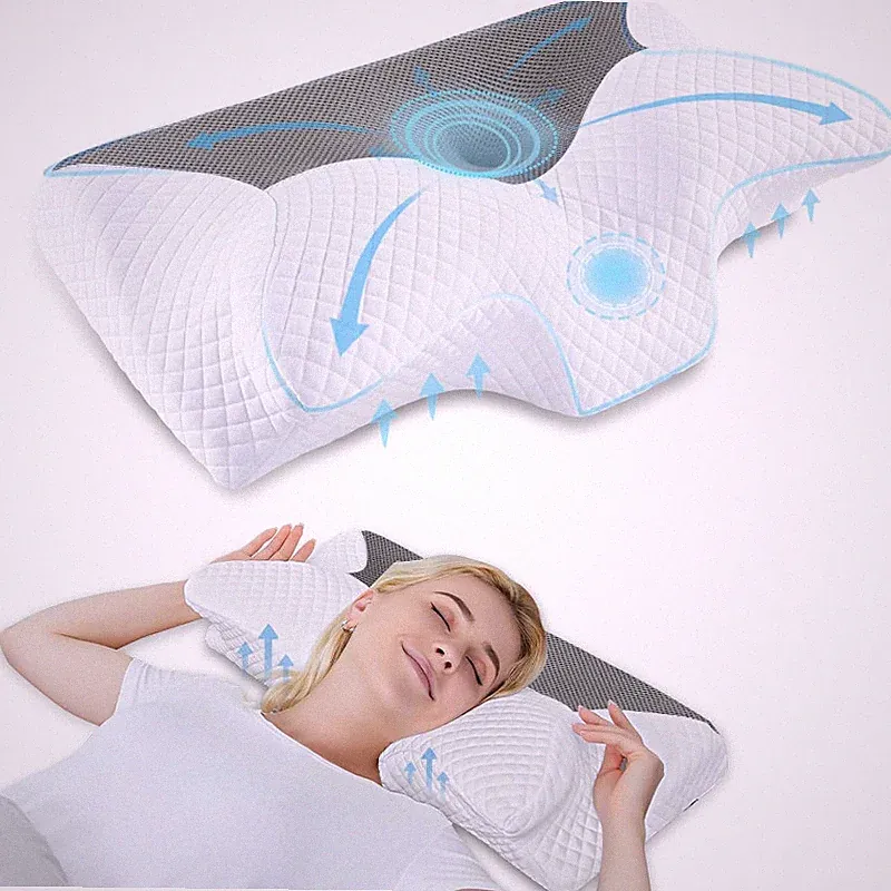 Nackenstützkissen Memory Foam Ergonomisch für Seitenschläfer - Orthopädisch