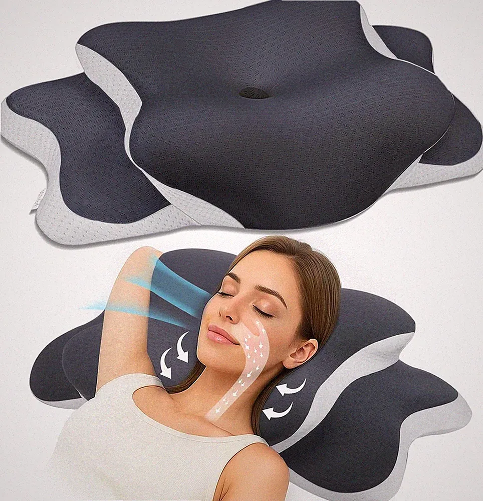 Nackenstützkissen Memory Foam Kissen Ergonomisches Kopfkissen für Seitenschläfer