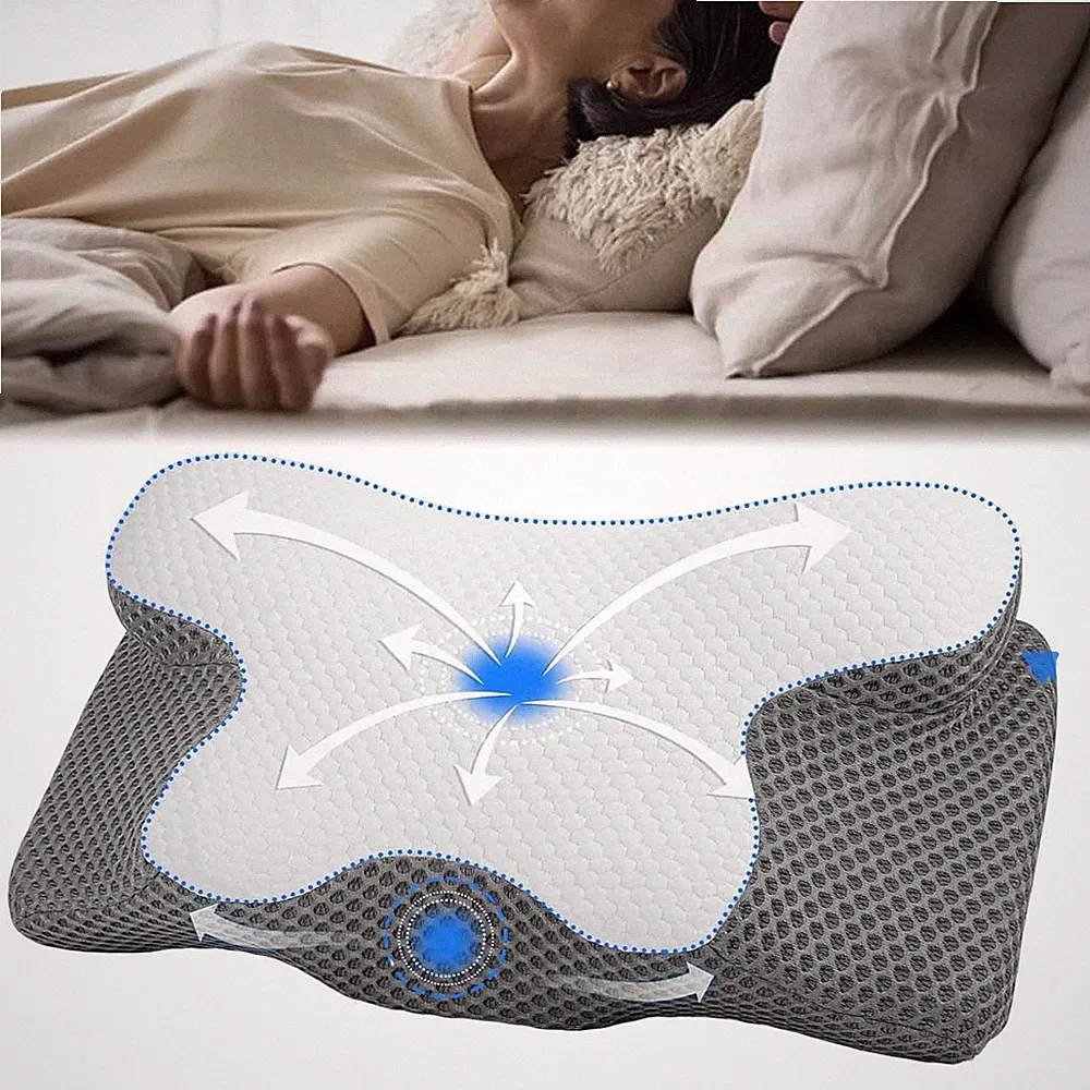 Nackenstützkissen Memory Foam Kopfkissen Ergonomisches Seitenschläferkissen
