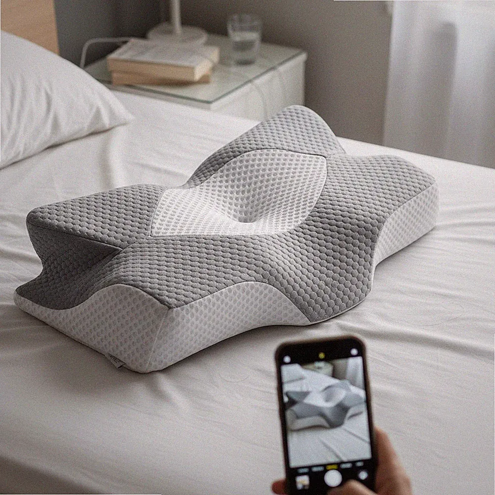 Nackenstützkissen Memory Foam orthopädisch ergonomisch Schulterschmerzen