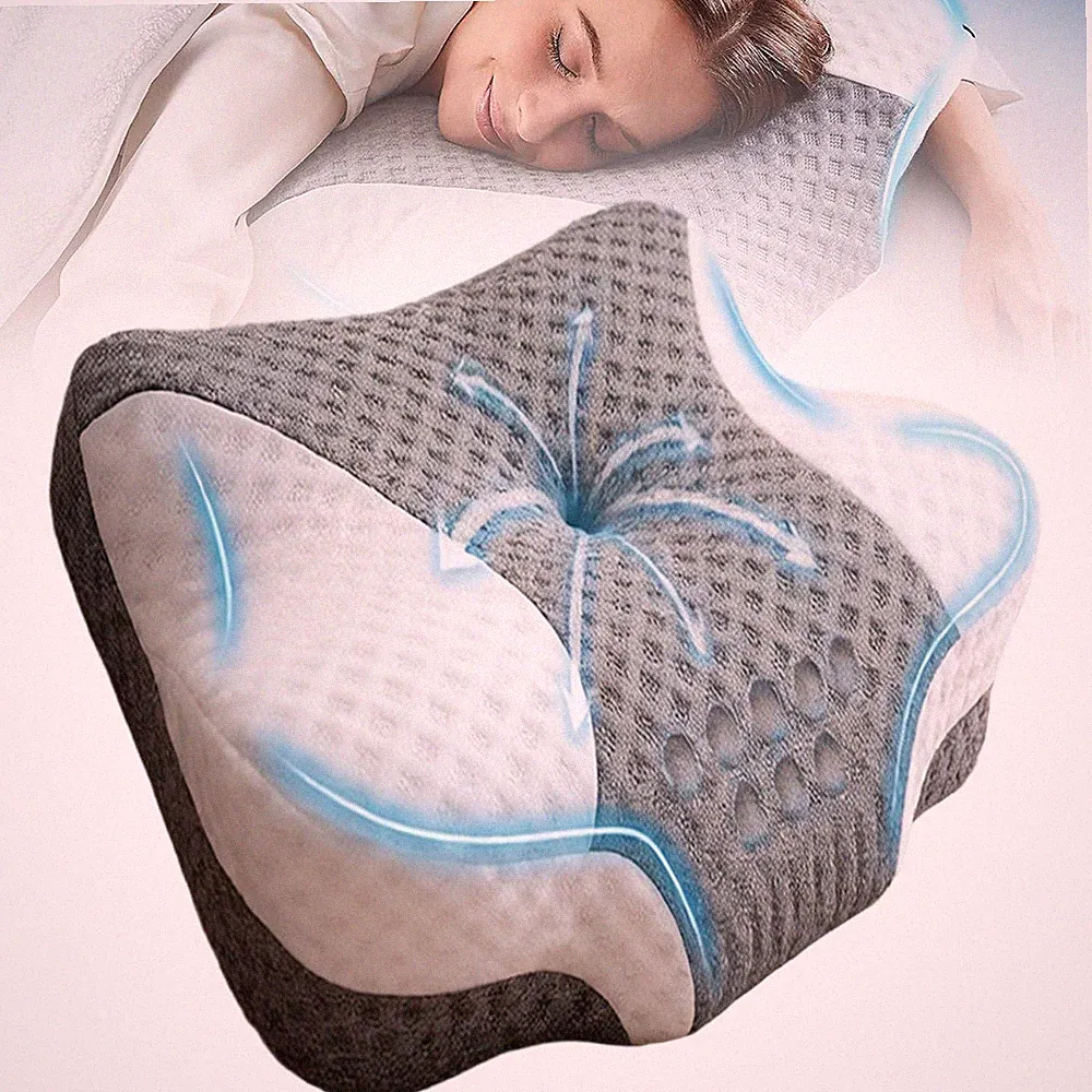 Nackenstützkissen Memory Foam Schlafkissen Soft Antibakteriell Für Tiefschlaf