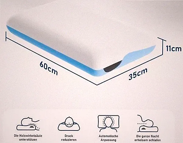 Nackenstützkissen orthopädisches Kissen 11cm Höhe NEU & OVP