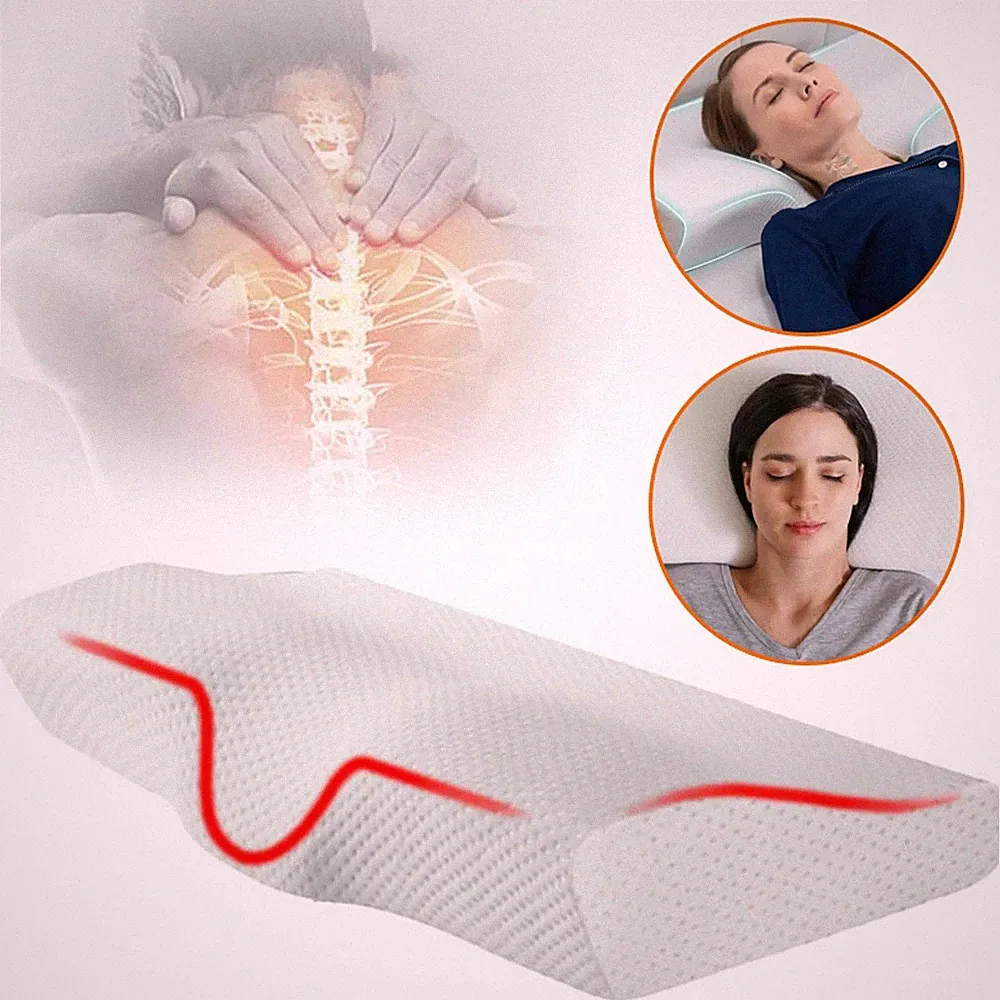 Nackenstützkissen Orthopädisches Kopfkissen Memory Foam Kissen Schlafkissen NEU