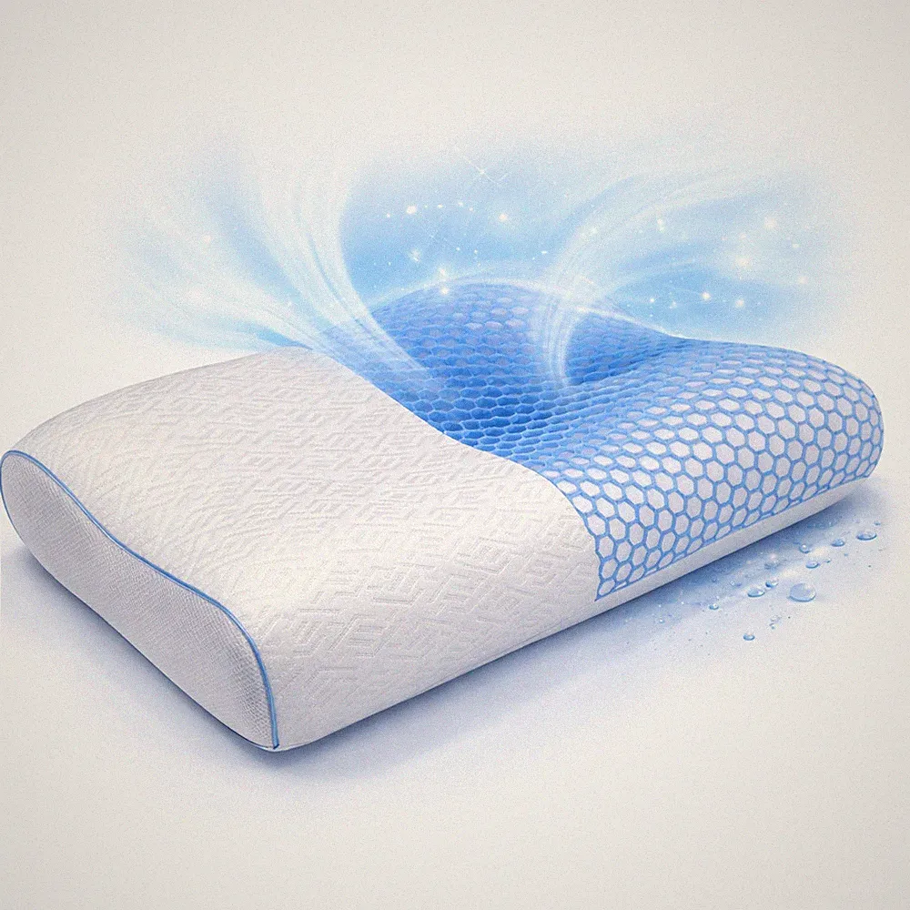 Nackenstützkissen RG75 mit Cooling Gel für ein angenehm frisches Schlafgefühl