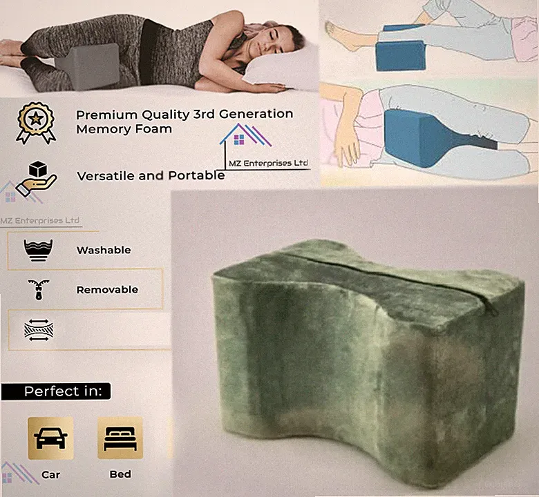 Neu Memory-Schaum Kontur Bein Kissen Bett orthopädisch fester Rücken Hüften Knie Unterstützung