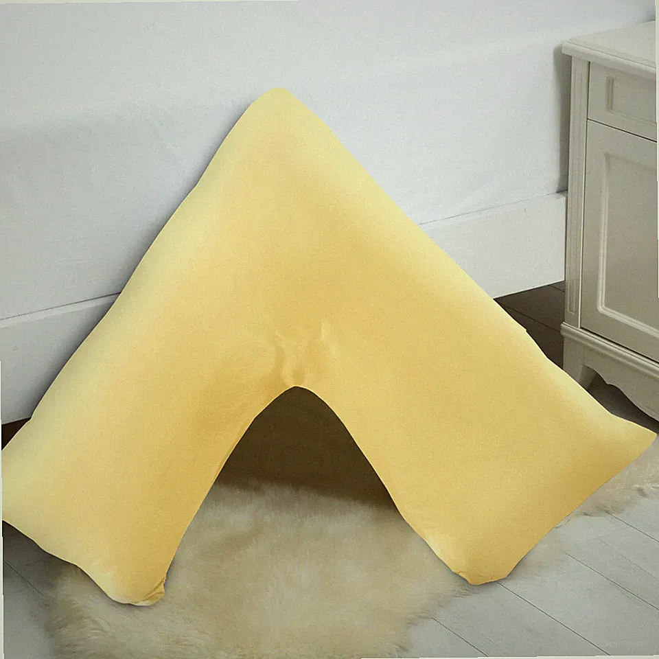 Neu Rücken Nackenstütze V Form Kissenbezug Polycotton Orthopädische Unterstützung V-Kissen