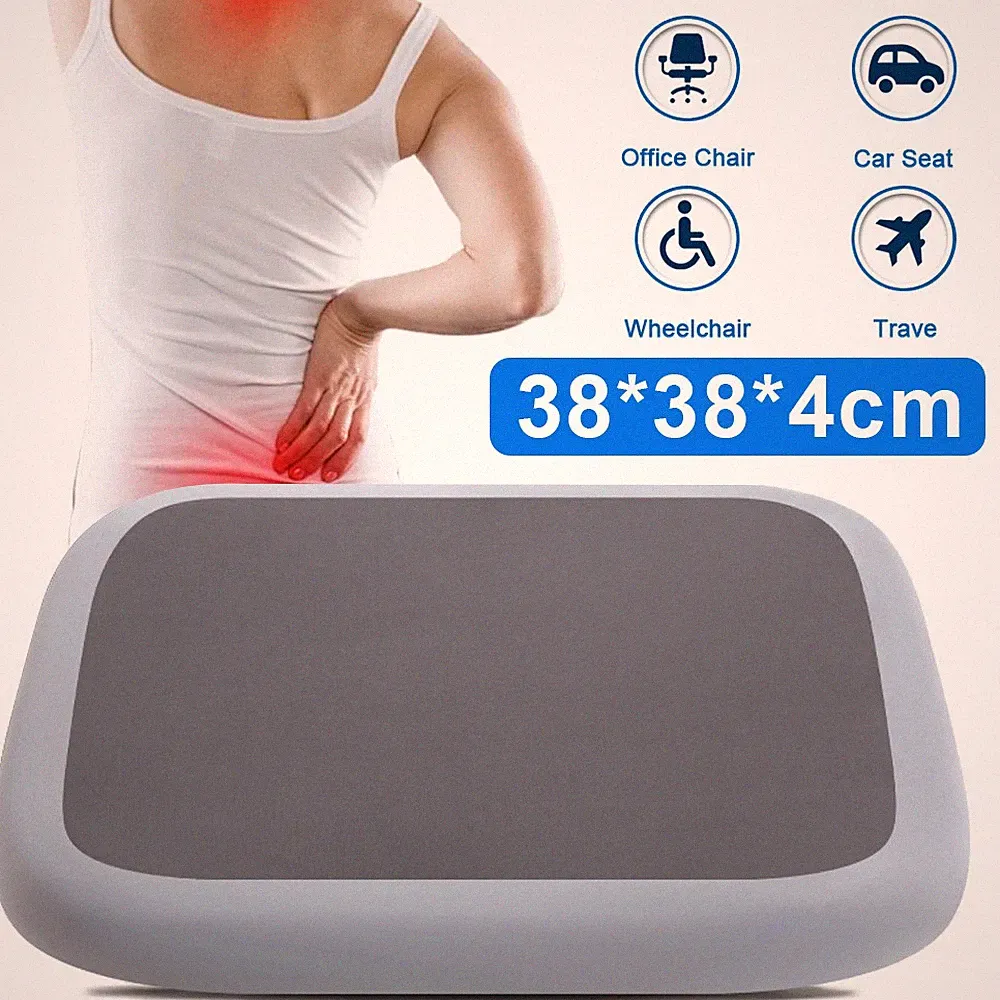 NEU Sitzkissen Orthopädisches Auto Büro Rollstuhl KFZ Stuhlkissen Pad 38x38x4cm