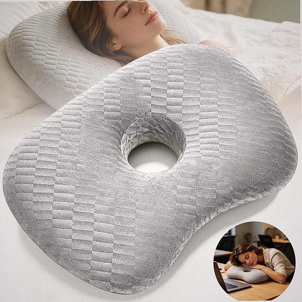Ohrpiercing Kissen Seitenschläferkissen Waschbar Orthopädisch Weich Für Sofa
