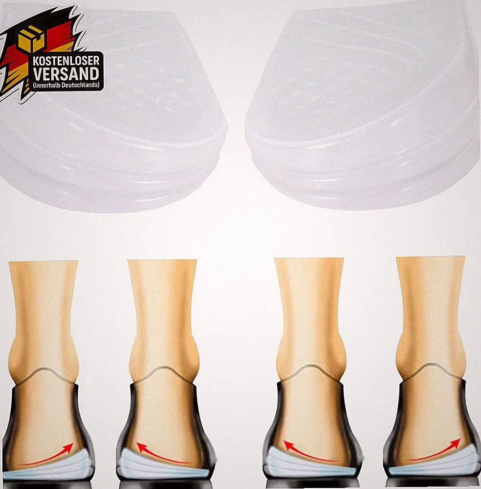Orthopädische Gel-Einlegesohlen für Fuß- und Bein-Korrektur, selbstklebend, vers