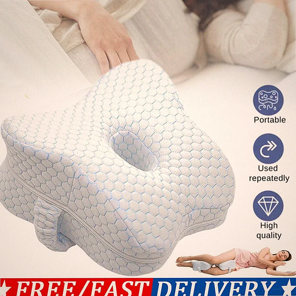 Orthopädische Kissen für Knie, Seitenschläfer Kniekissen Memory Foam Beinkissen
