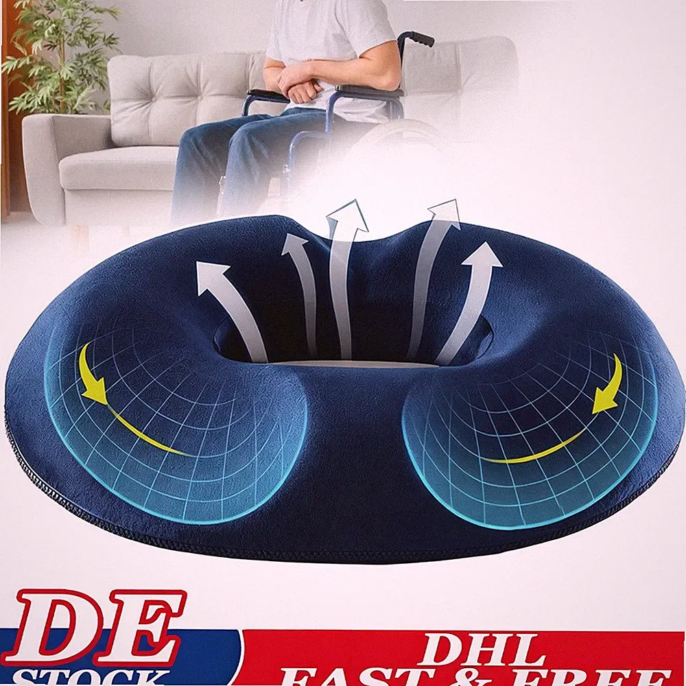 Orthopädischer Anti Dekubitus Sitzring Hämorrhoiden Comfort Kissen Sitzkissen DE