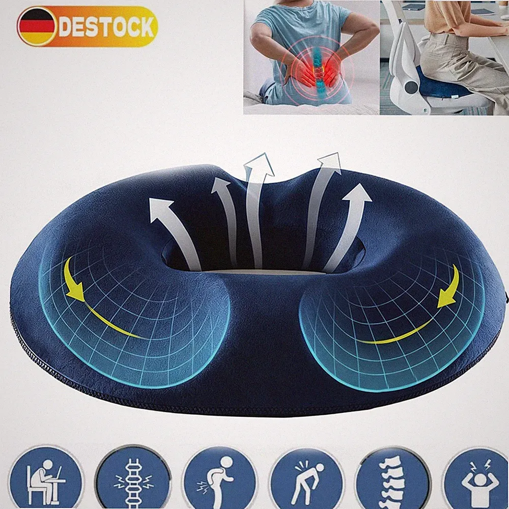 Orthopädischer Anti Dekubitus Sitzring Hämorrhoiden Sitzkissen Kissen Comfort DE