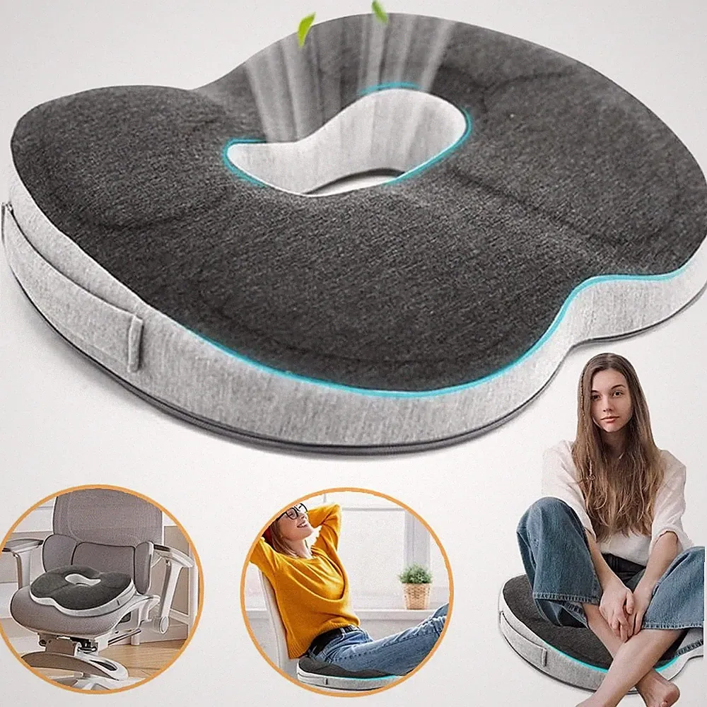 Orthopädischer Sitzring Anti Dekubitus Sitzkissen Hämorrhoiden Comfort Kissen DE