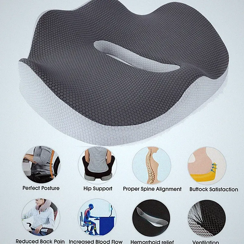 Orthopädischer Sitzring Hämorrhoiden Sitzkissen Anti Comfort Kissen 45*36*13cm
