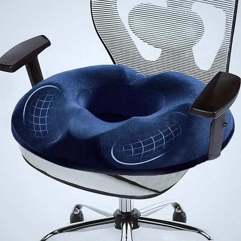 Orthopädischer Sitzring Hämorrhoiden Sitzkissen Anti Dekubitus Kissen Blau