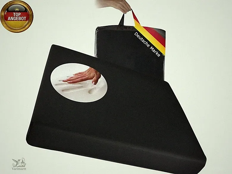 Orthopädisches Anti Dekubitus Gelschaum-Sitzkissen 45x43x7 cm – Made in Europa