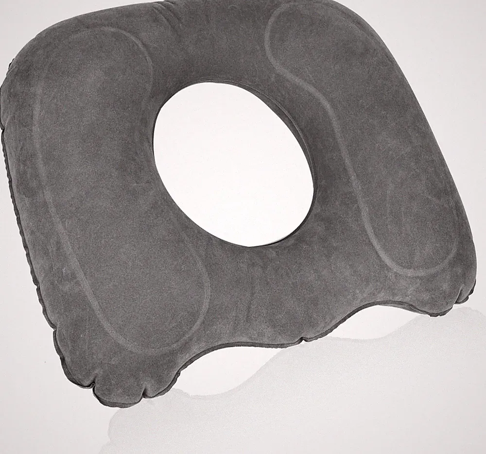 Orthopädisches Aufblasbares Sitzkissen - Ergonomisch - Anti Hämorrhoiden - Grau