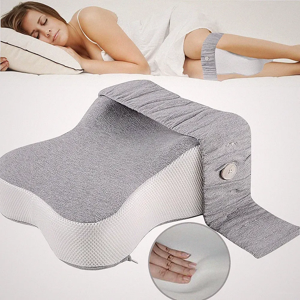 Orthopädisches Beinkissen Kniekissen für Seitenschläfer Memory Foam Schlafkissen