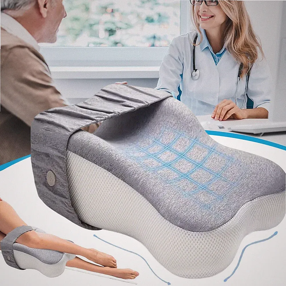 Orthopädisches Beinkissen Memory Foam Kniekissen Seitenschläfer Kissen für Knie
